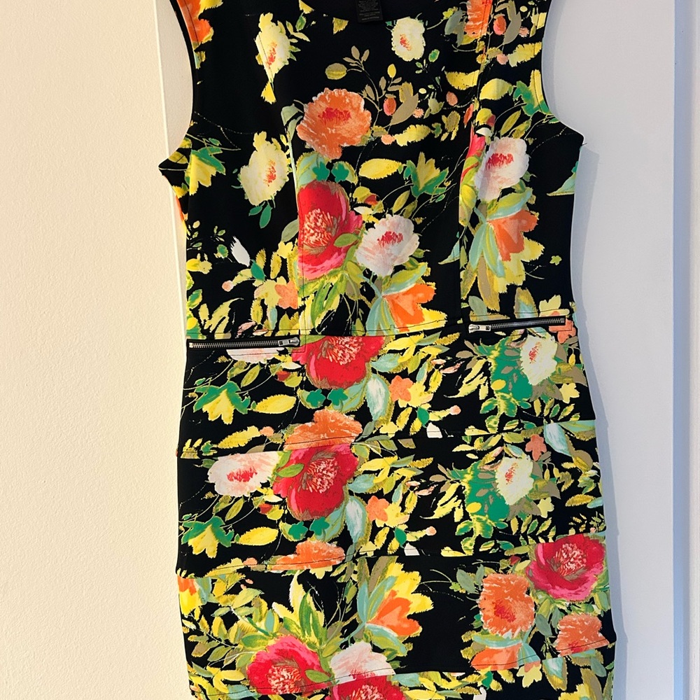 Studio Black Floral Mini Dress
